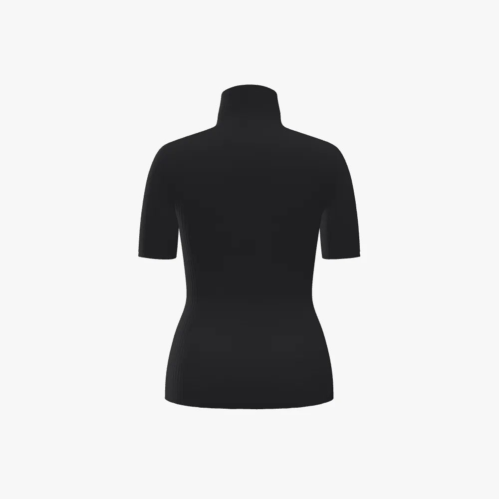 Venus Fitted Stand Neck Top