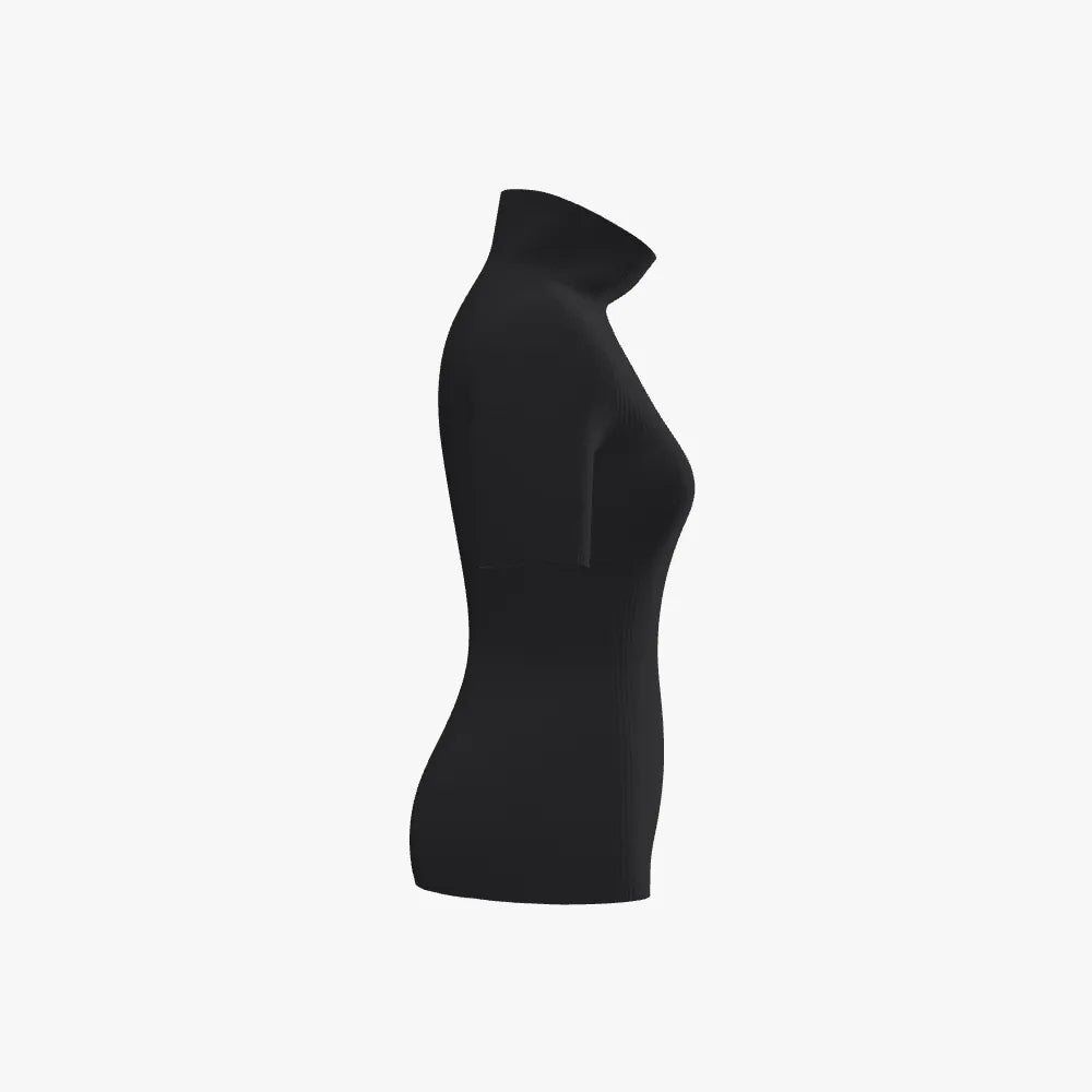 Venus Fitted Stand Neck Top