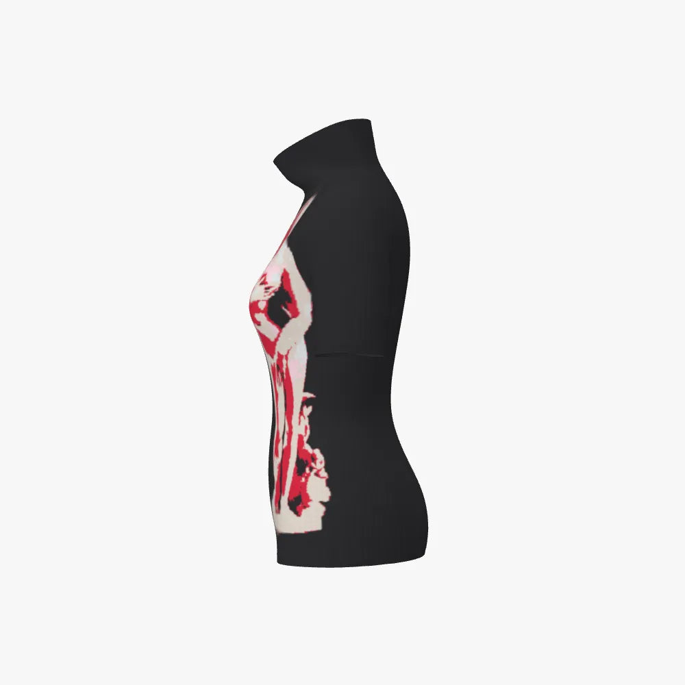 Venus Fitted Stand Neck Top